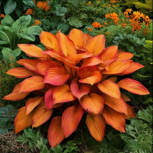 Хоста Солнечный Нектар купить по цене от 605р. в интернет-магазине «Посадика» с доставкой почтой в в Марксе и по всей России – [изображение №1].